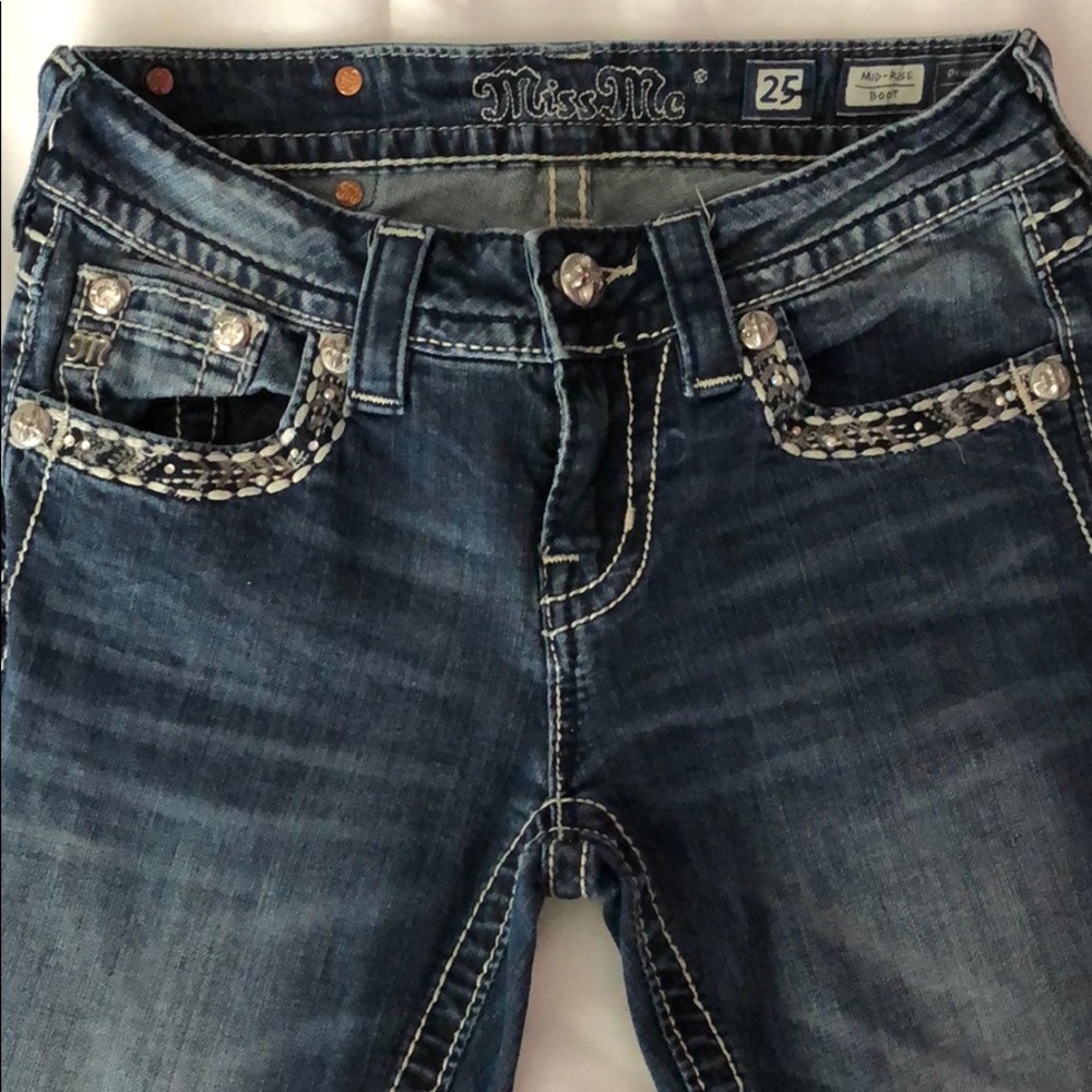 Mid-rise, Boot-cut MISS ME Jeans